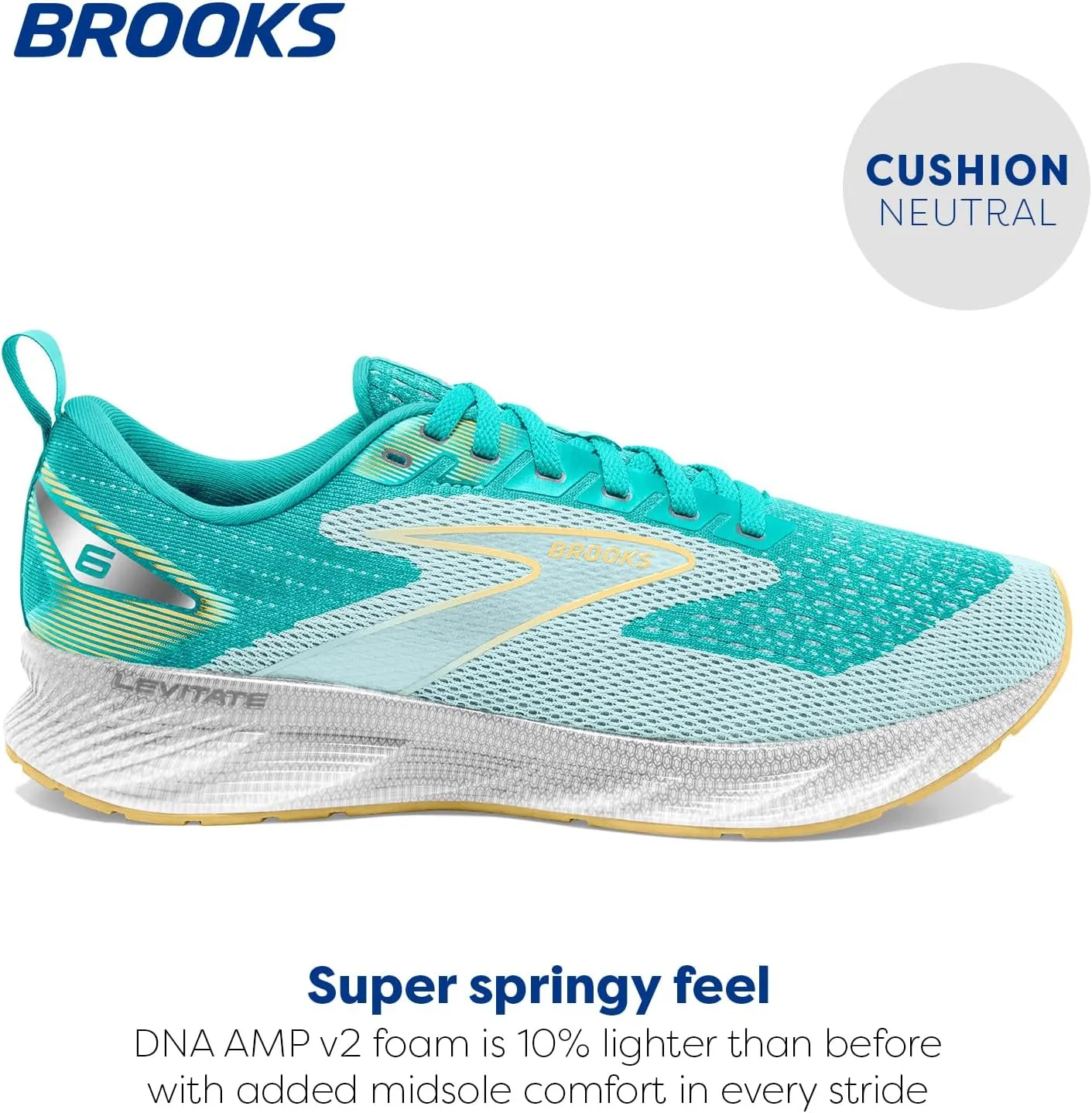 Brooks Women’s Levitate 6 Neutral Running Shoe