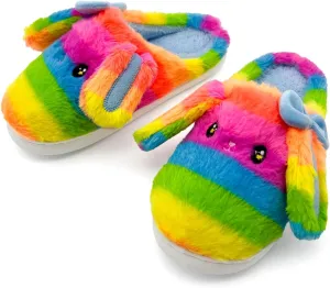 Bunny Animal Slippers for Women and Men, Cute Bow Fuzzy Fluffy Comfy Plush Cartoon Woman Preppy Funny Furry Rabbit Pillow Cloud Home Bedroom House Slipper for Womens Indoor and Outdoor