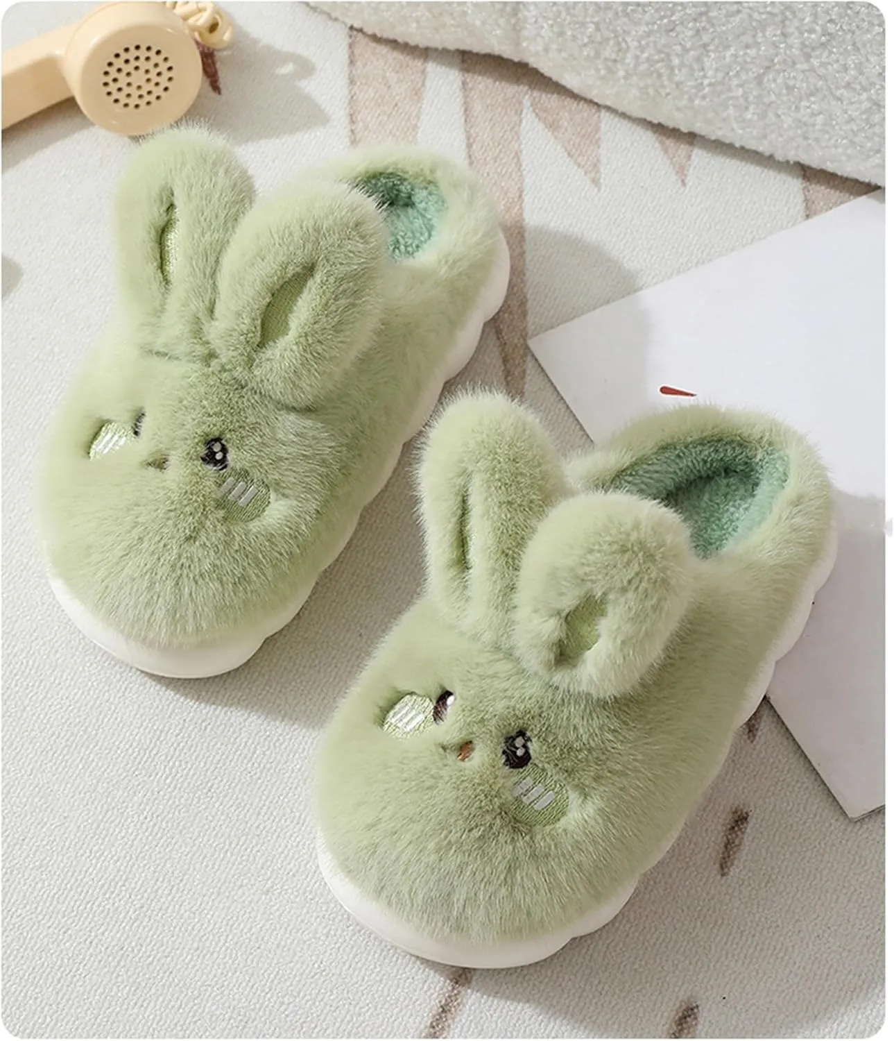 Bunny Cotton Slippers - Home Cartoon Slippers for Men & Women