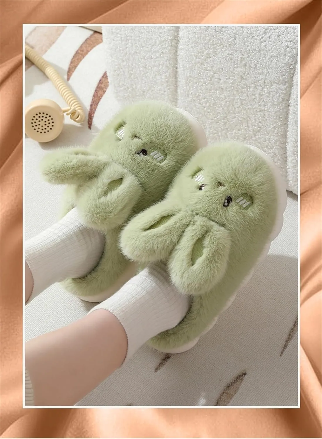 Bunny Cotton Slippers - Home Cartoon Slippers for Men & Women