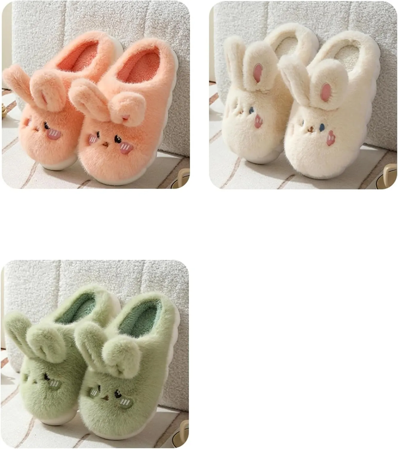 Bunny Cotton Slippers - Home Cartoon Slippers for Men & Women