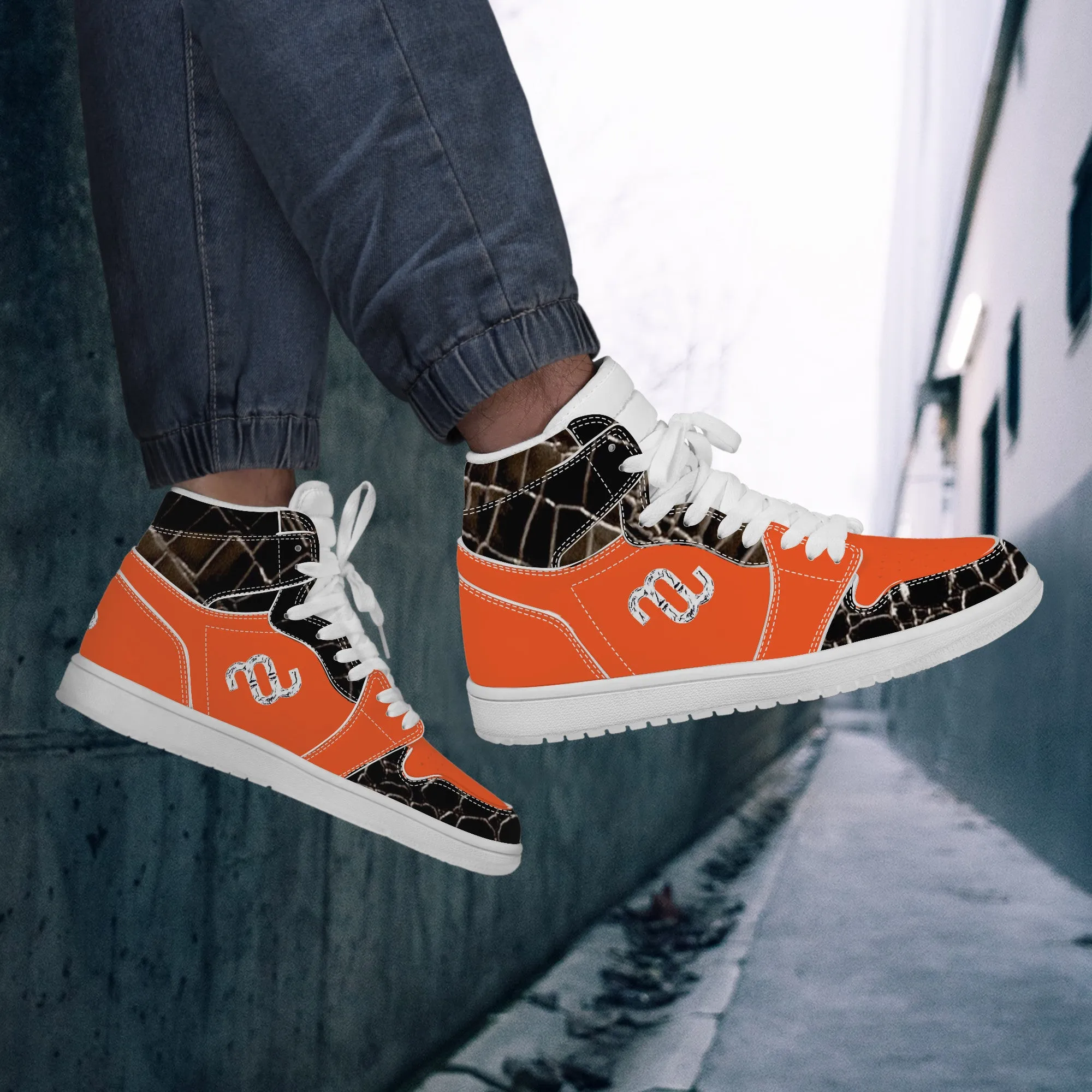 Bushae Sneaker Top Don't wait Synthetic Leather D17 High Money Practical