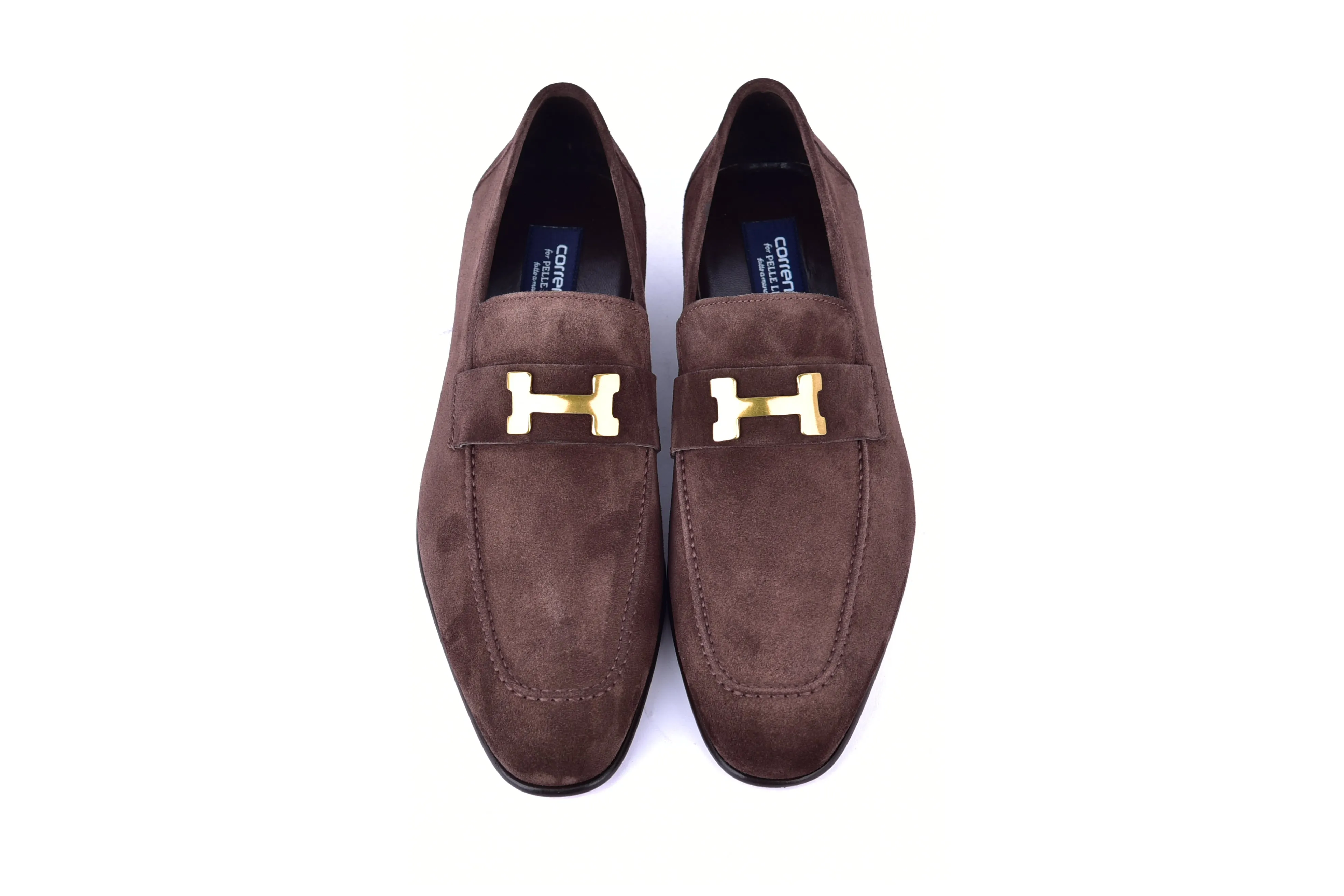 C02010- 5760S H buckle Brown Suede