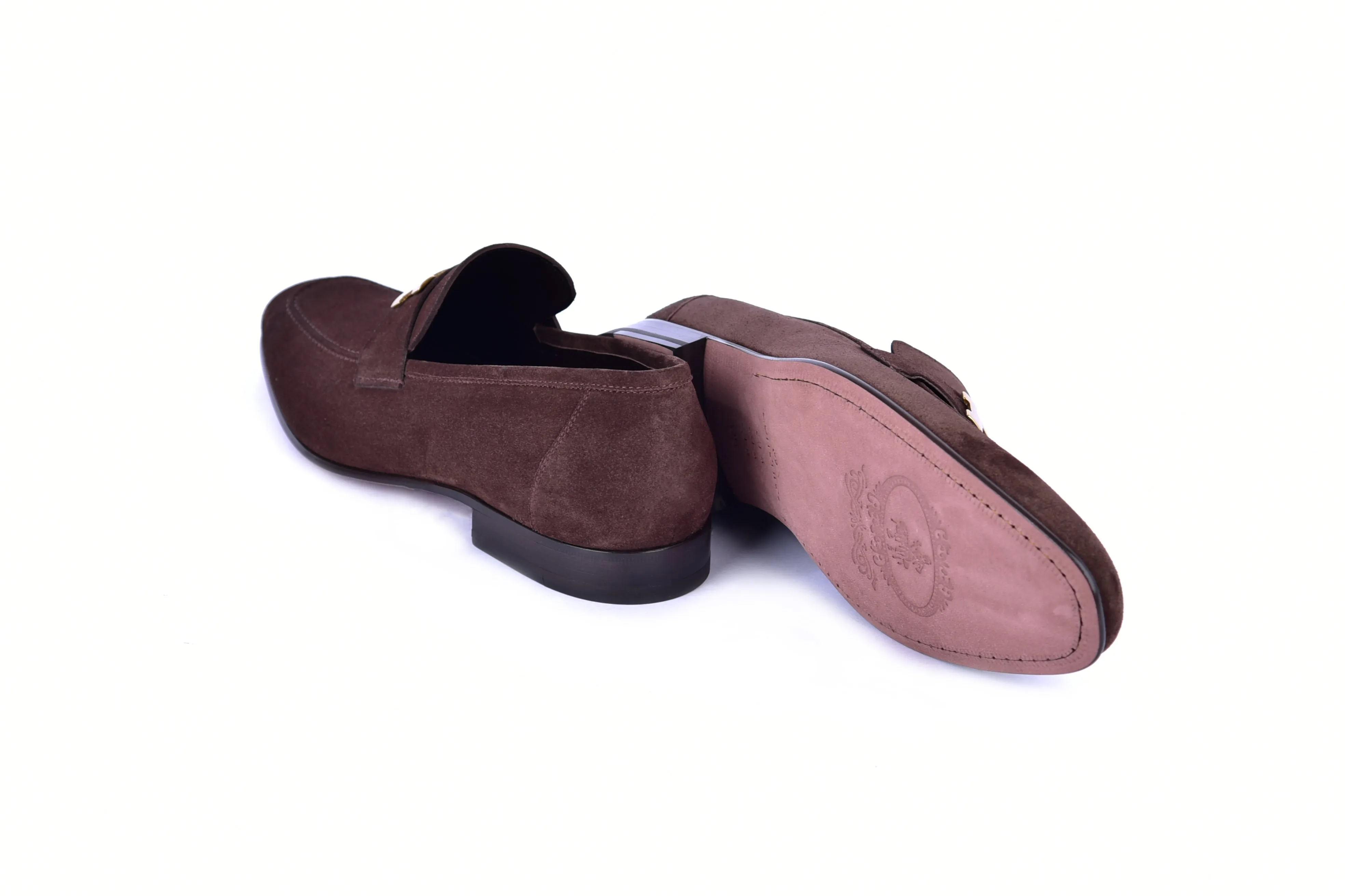 C02010- 5760S H buckle Brown Suede