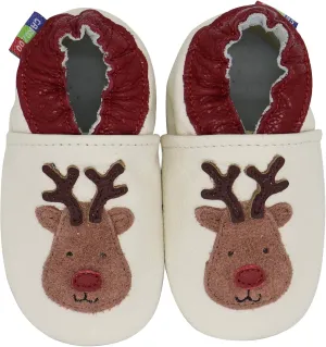 Carozoo Toddler Kids Unisex Slipper Animal Flower Soft Sole Leather Baby Shoes