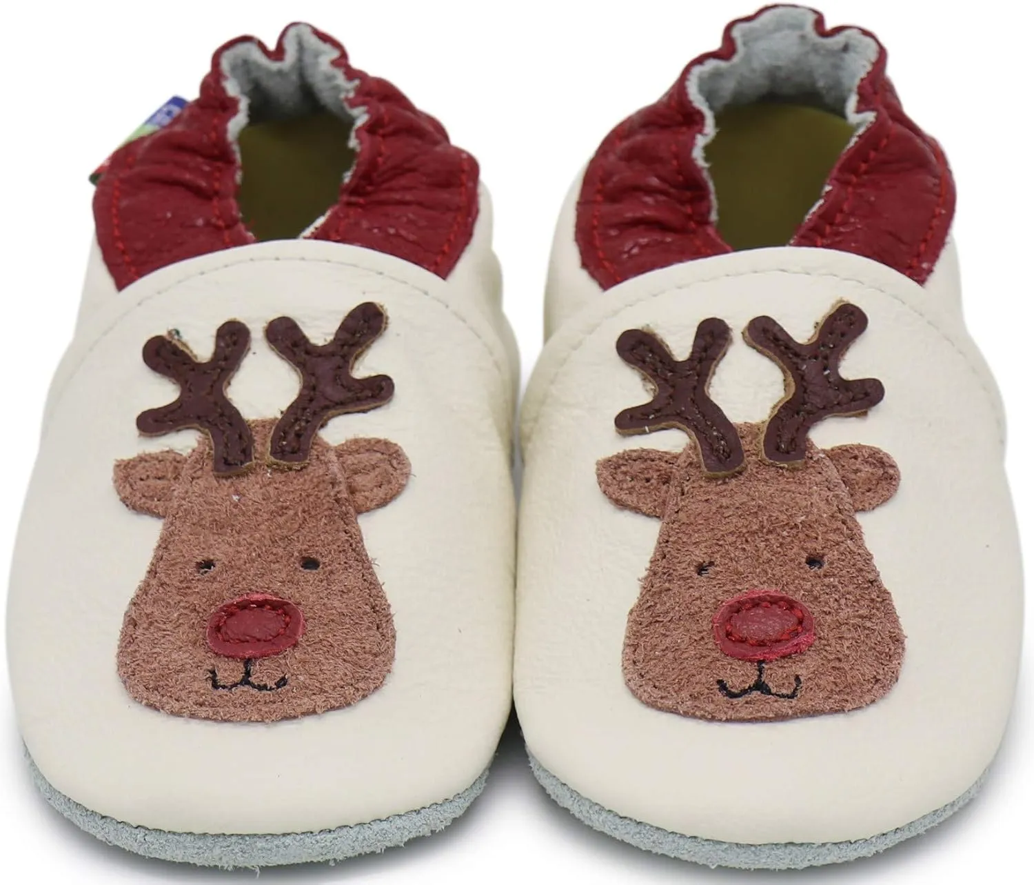 Carozoo Toddler Kids Unisex Slipper Animal Flower Soft Sole Leather Baby Shoes