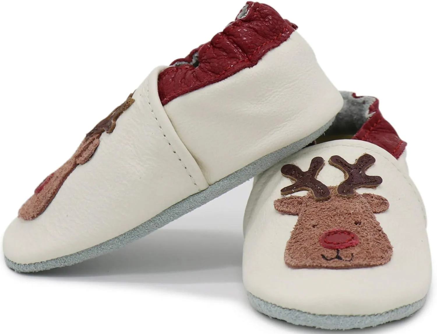 Carozoo Toddler Kids Unisex Slipper Animal Flower Soft Sole Leather Baby Shoes