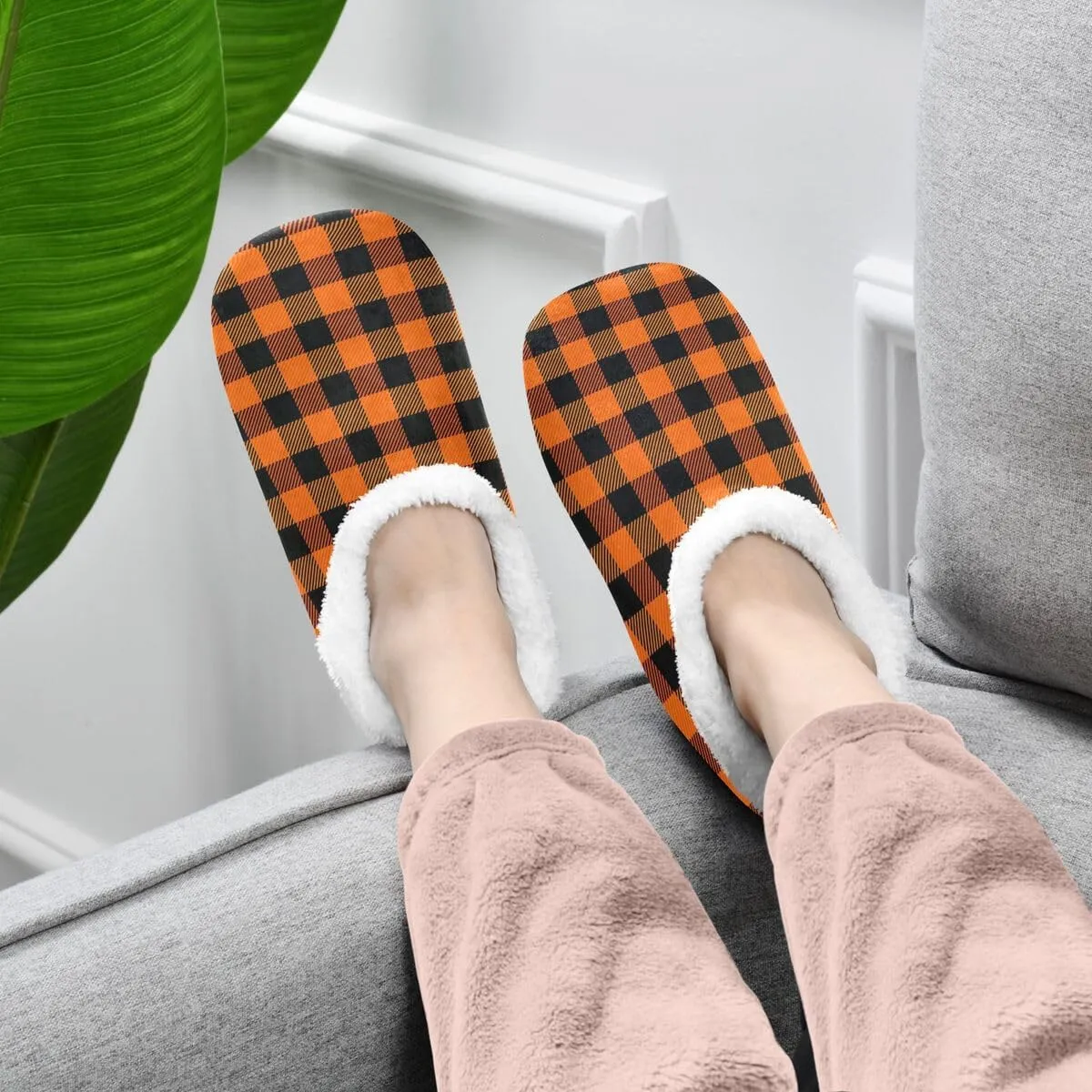 Cartoon Slippers for Women and Men, Womens Coral Fleece Indoor Slippers