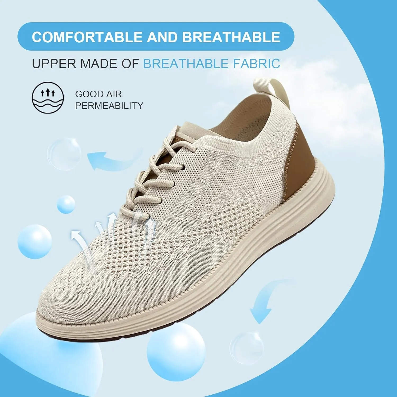 Casual Dress Shoes for Men Business Oxfords Fashion Sneakers Comfortable Loafers Men’s Walking Shoes