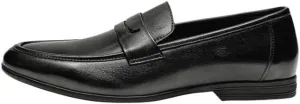 Casual Non-Slip Low Block Heel Work Shoes Soft Loafers for Men Oxfords Round Toe Comfortable Flexible