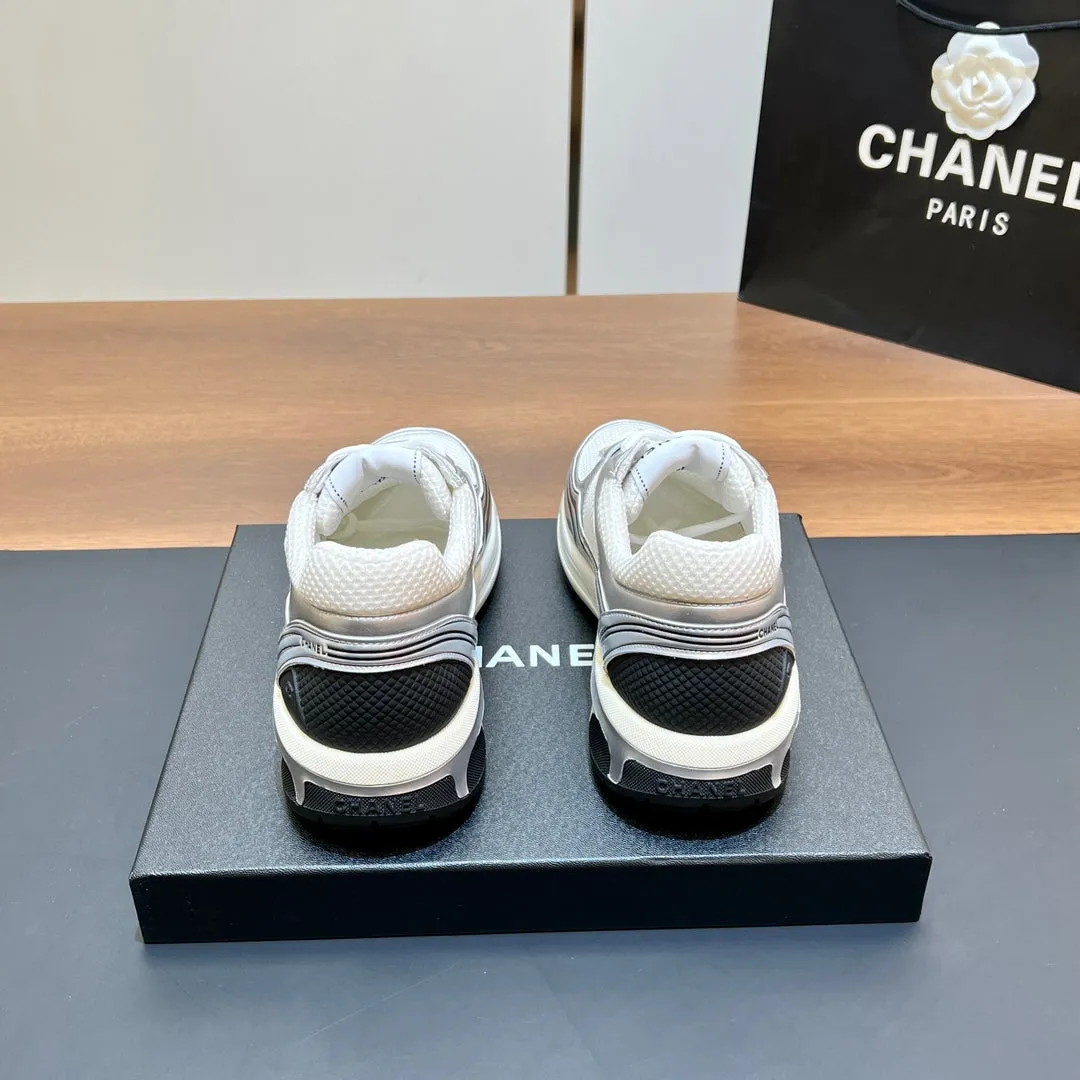 CC Sneaker In White Mesh Fabric Print Logo 149838
