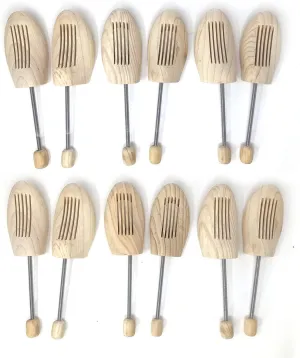 Cedar Elements Little Wholesale Program - Solid Pine Shoe Tree - 6 Pairs (Medium)
