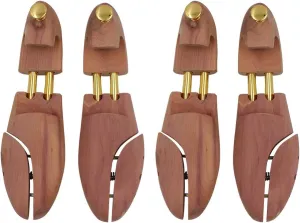 CEDAR SHOE TREE with TWIN TUBES -2 Packs