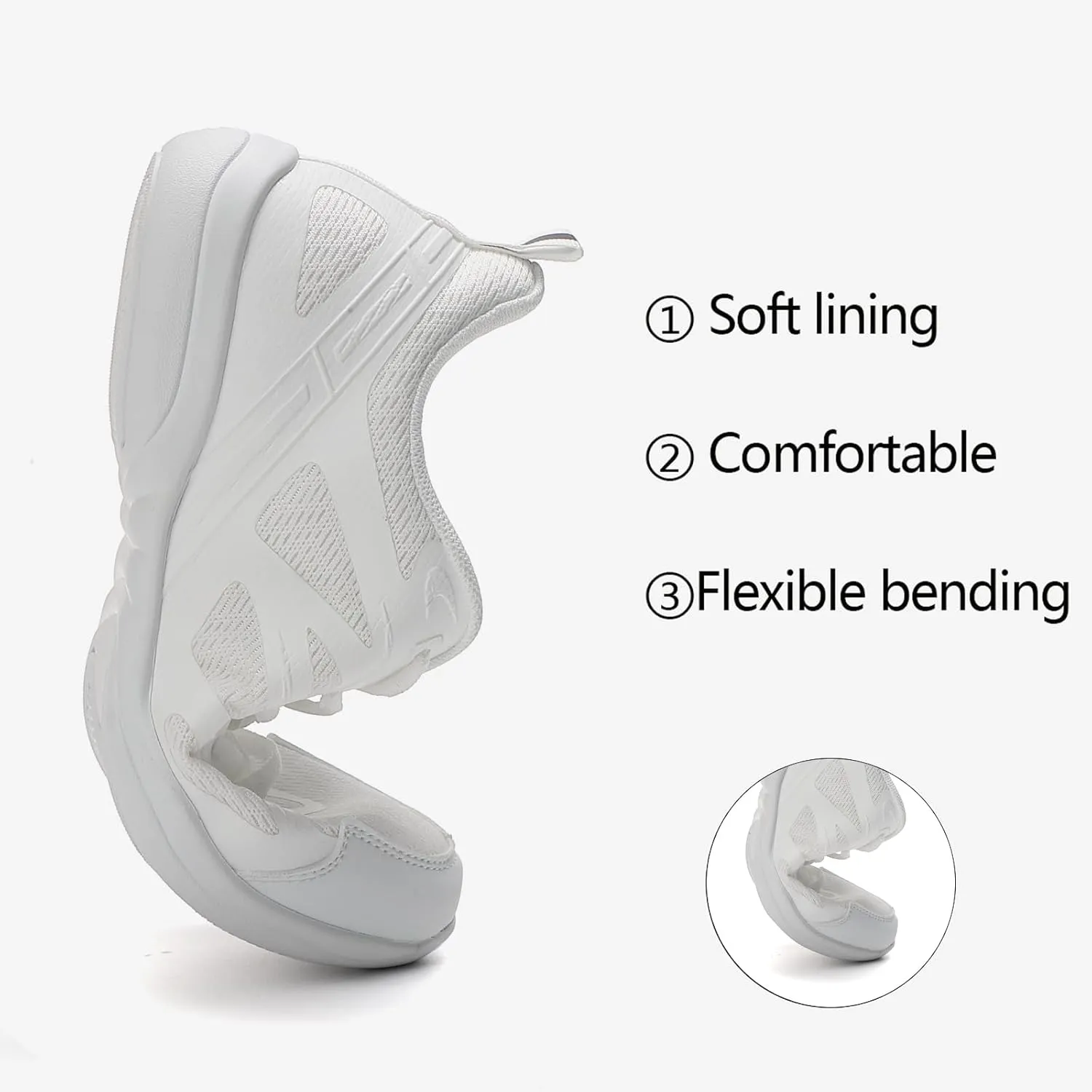 Cheer Shoes Girls Dance Athletic Shoes Women Gymnastic Training Tennis and Competition Sports Flexible mesh Cheerleading Tumbling Shoes for Kid Youth Adult