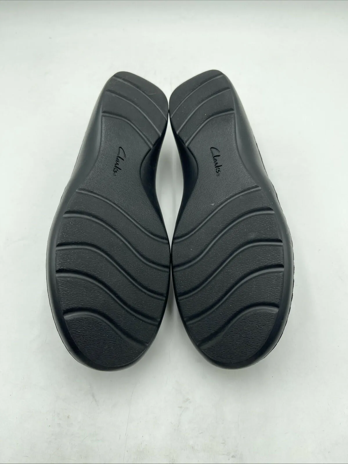 Clarks Women's Cora Amanda Loafers Black Size 8M - Very Good