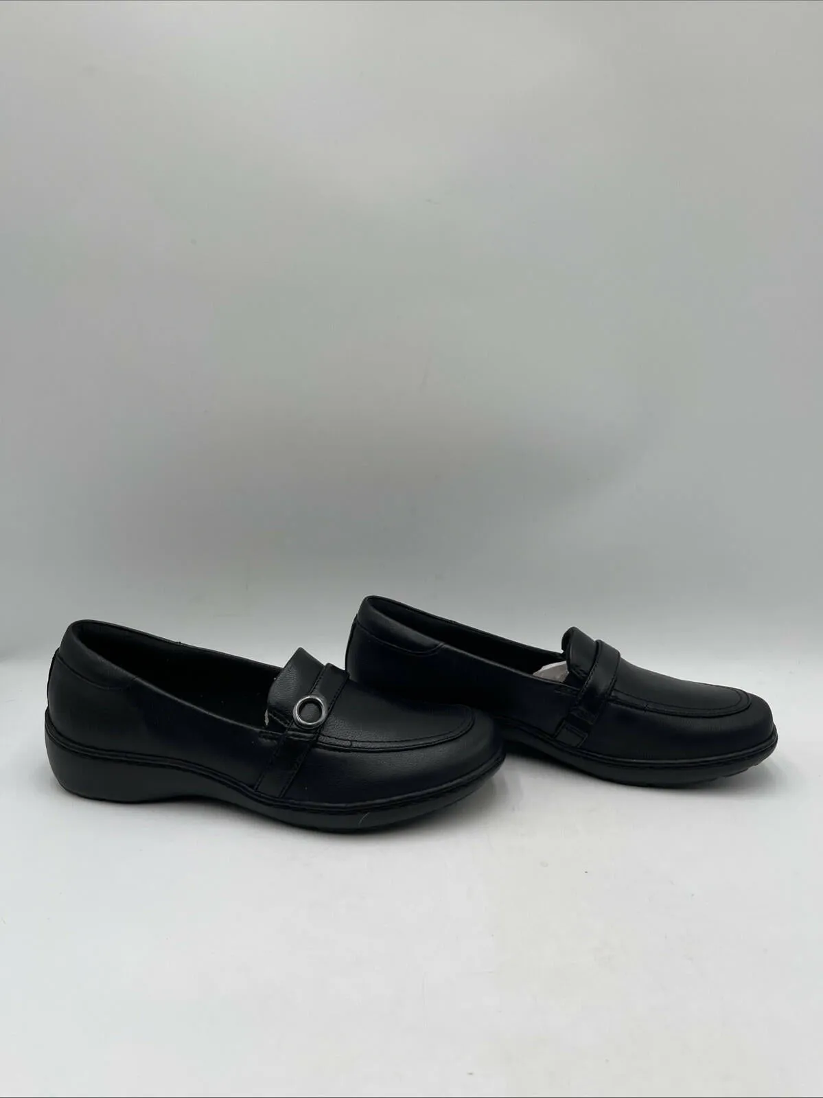 Clarks Women's Cora Amanda Loafers Black Size 8M - Very Good