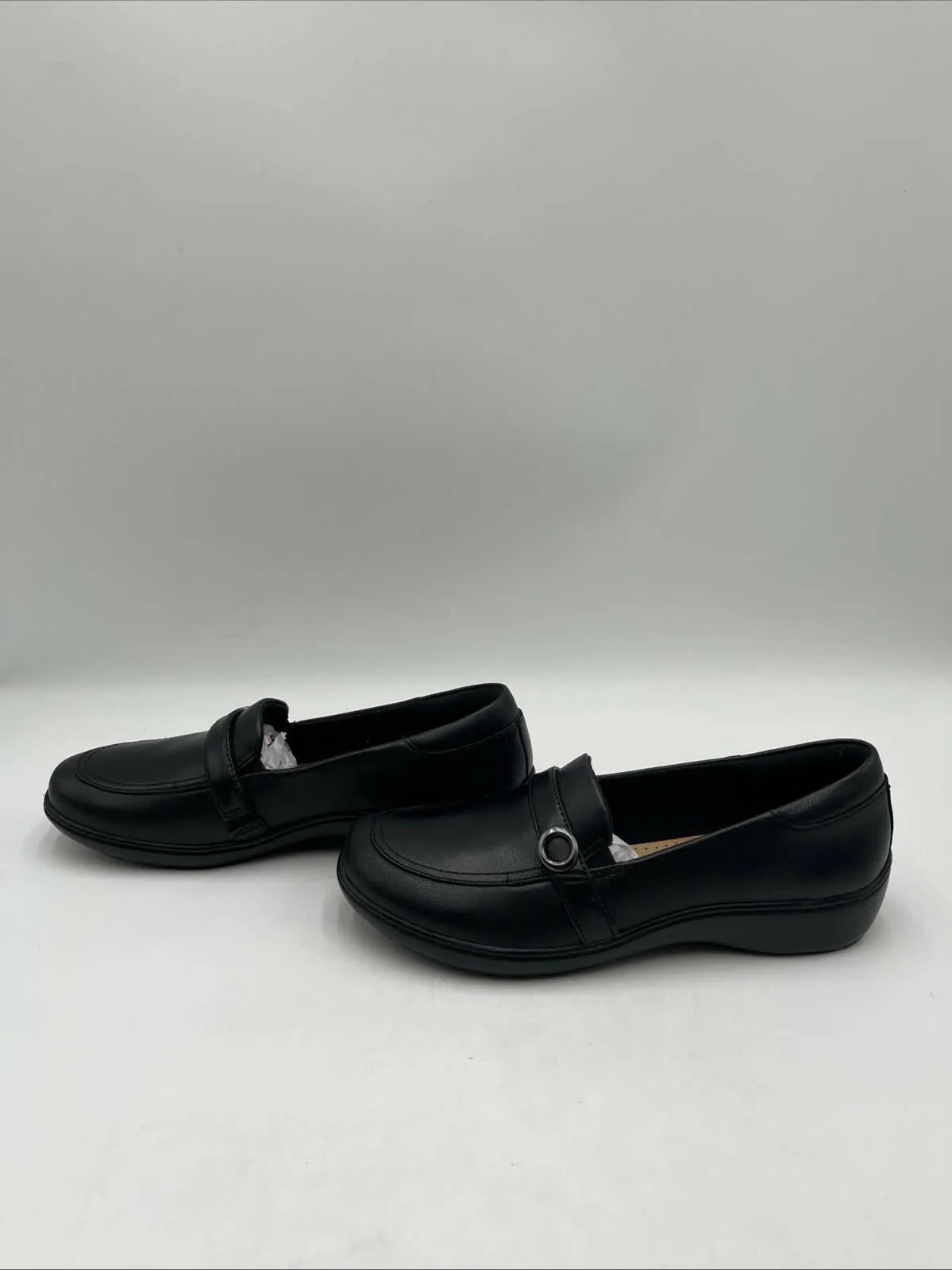 Clarks Women's Cora Amanda Loafers Black Size 8M - Very Good