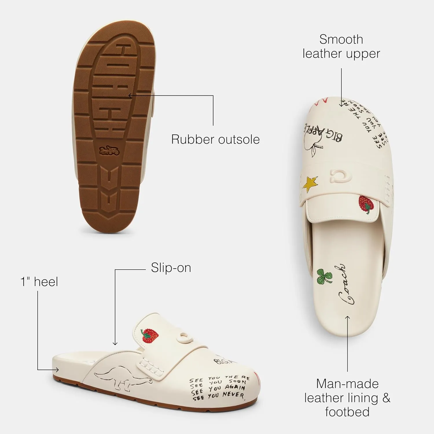 Coach Women's Sculpted C Clog Slipper