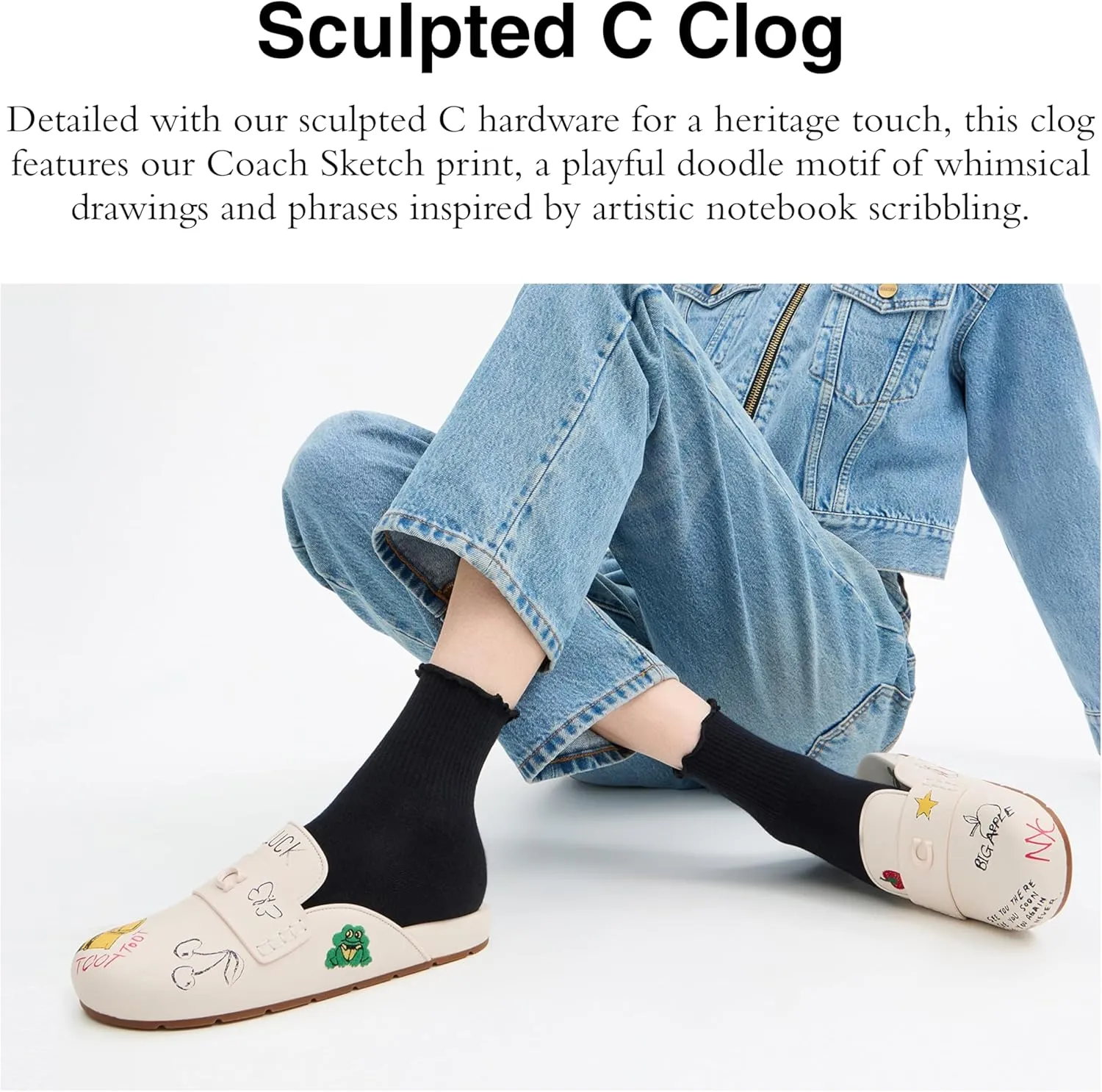 Coach Women's Sculpted C Clog Slipper