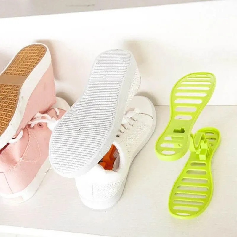 Collapsible Shoe Storage Organizer - Flexible Shoe Rack