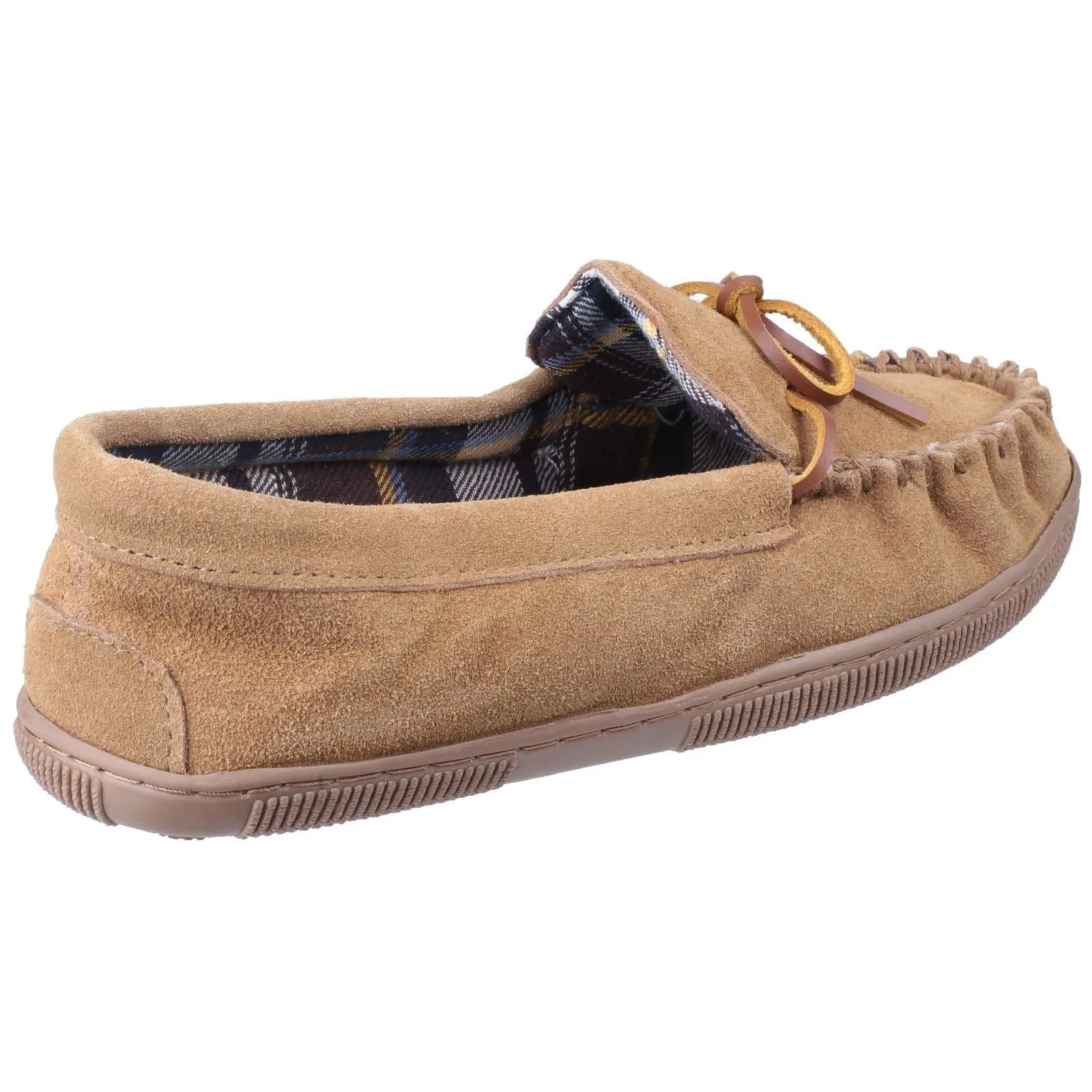 Cotswold Men's Alberta Moccasin Slipper in Beige
