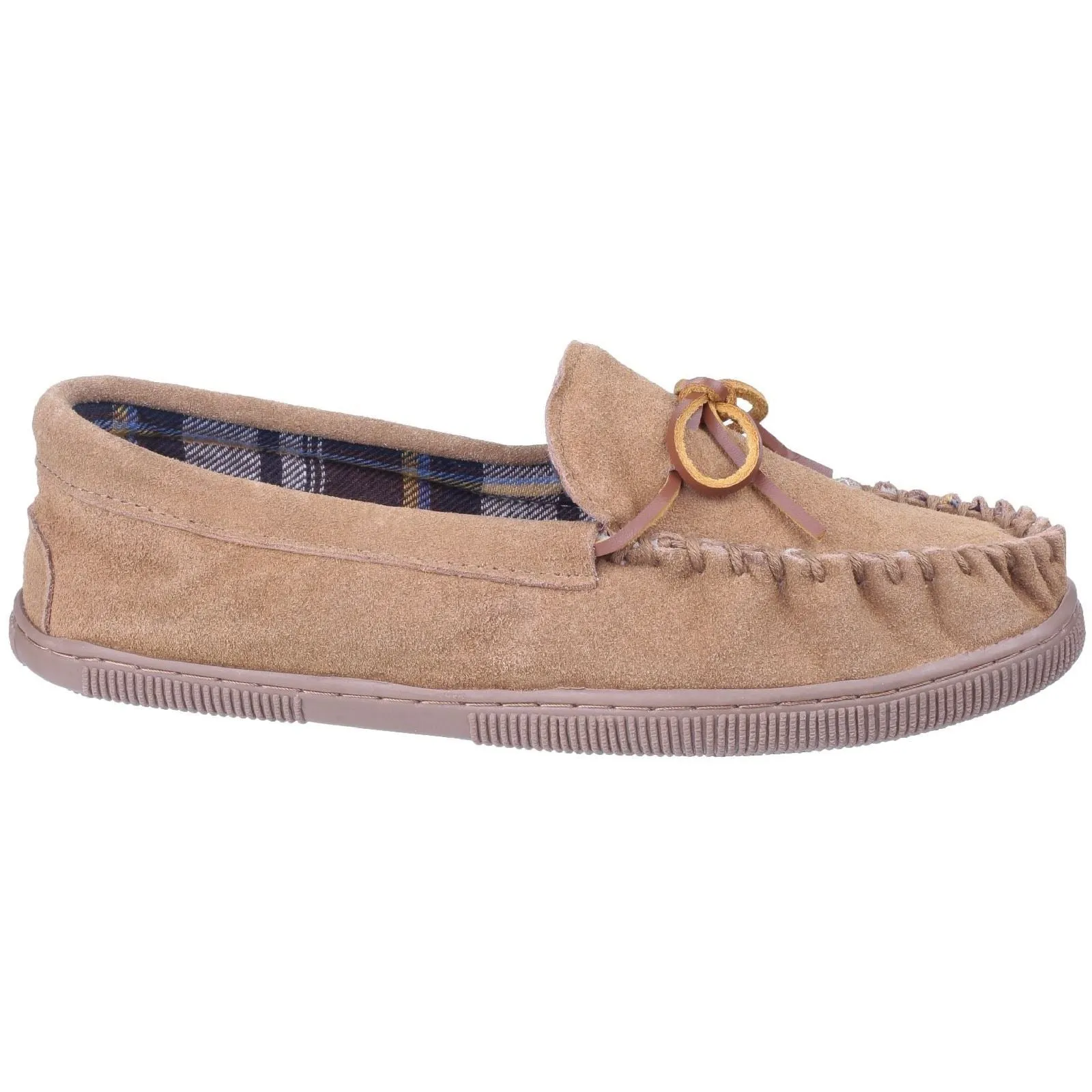 Cotswold Men's Alberta Moccasin Slipper in Beige