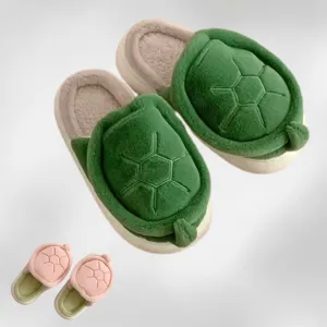 Cozy Turtle Slippers – Soft, Warm, and Adorable Indoor House Shoes