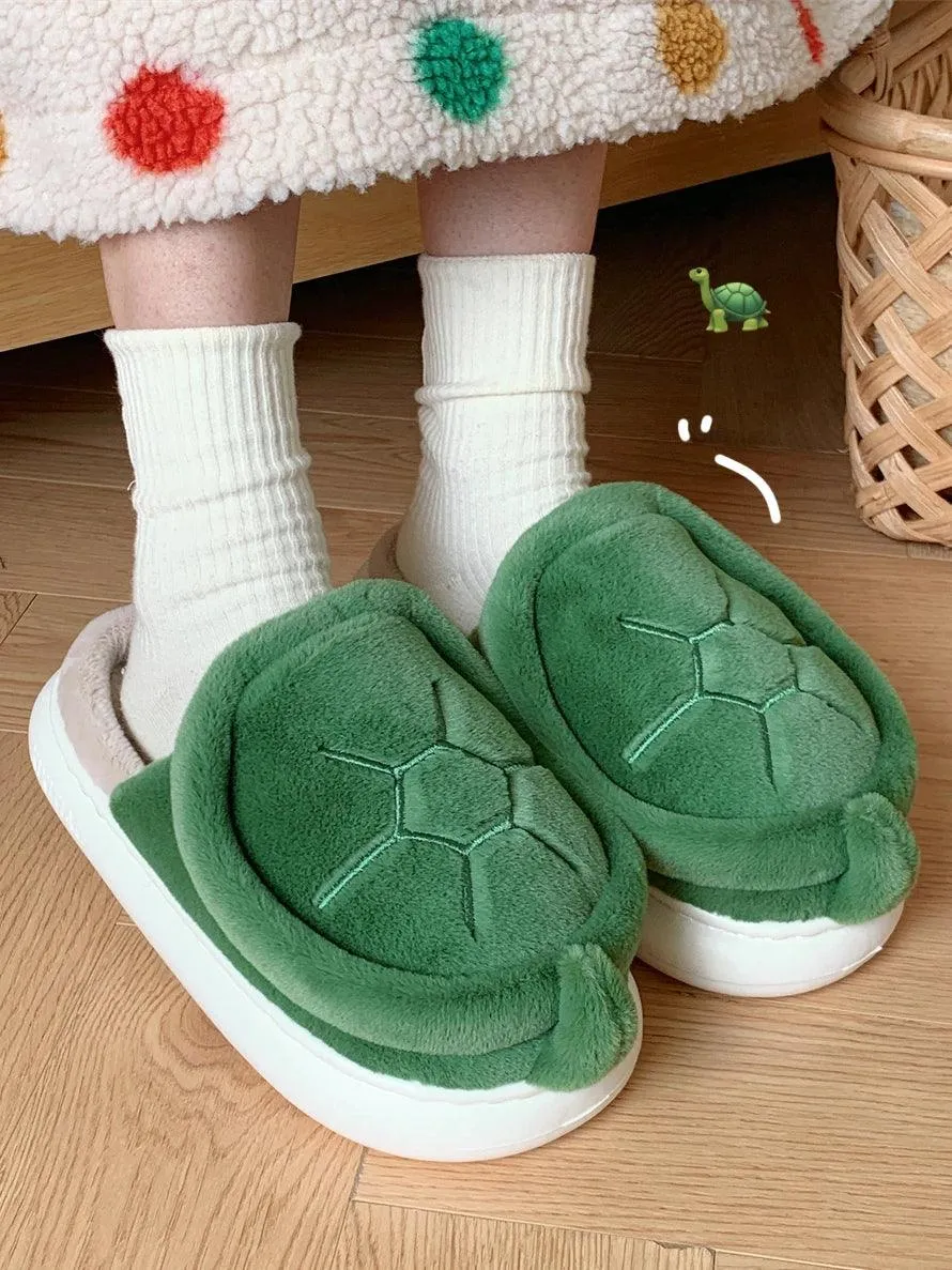 Cozy Turtle Slippers – Soft, Warm, and Adorable Indoor House Shoes