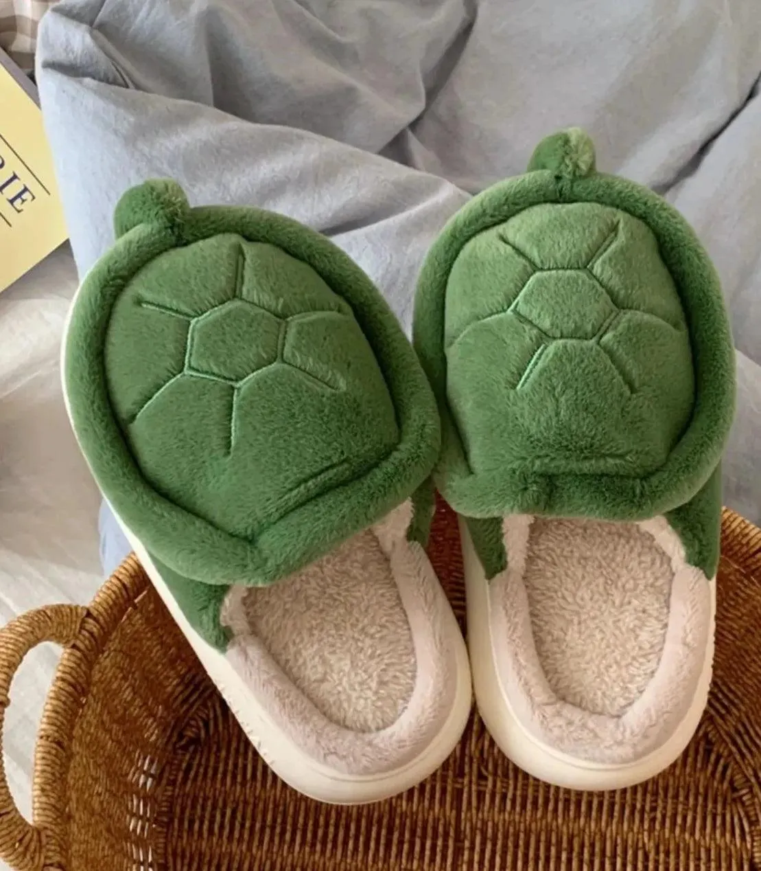 Cozy Turtle Slippers – Soft, Warm, and Adorable Indoor House Shoes