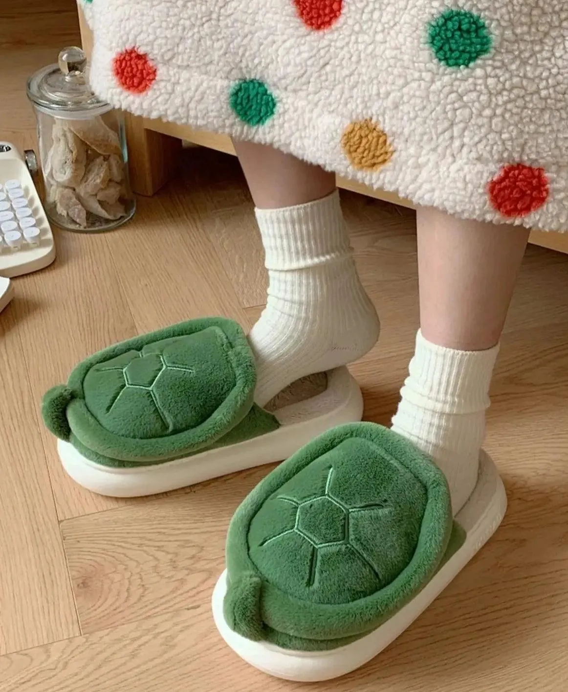 Cozy Turtle Slippers – Soft, Warm, and Adorable Indoor House Shoes