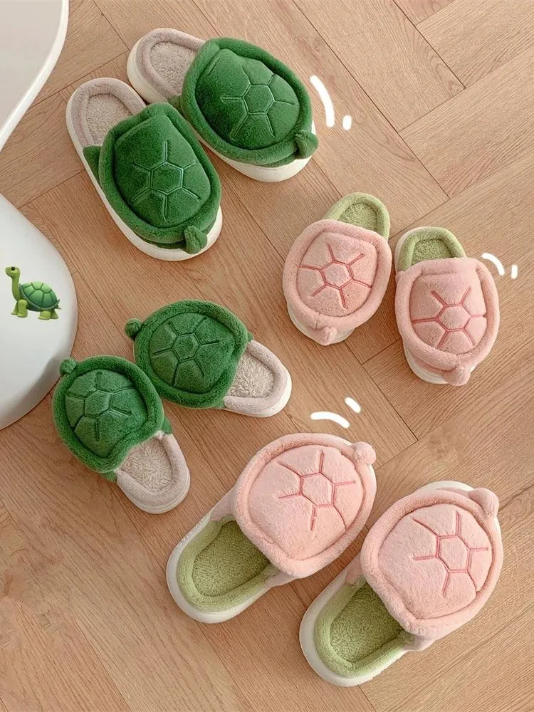 Cozy Turtle Slippers – Soft, Warm, and Adorable Indoor House Shoes