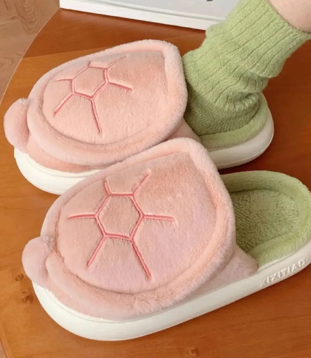 Cozy Turtle Slippers – Soft, Warm, and Adorable Indoor House Shoes