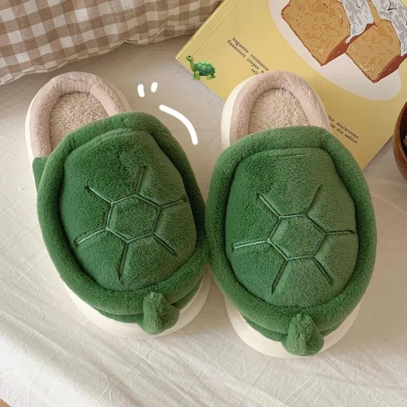 Cozy Turtle Slippers – Soft, Warm, and Adorable Indoor House Shoes