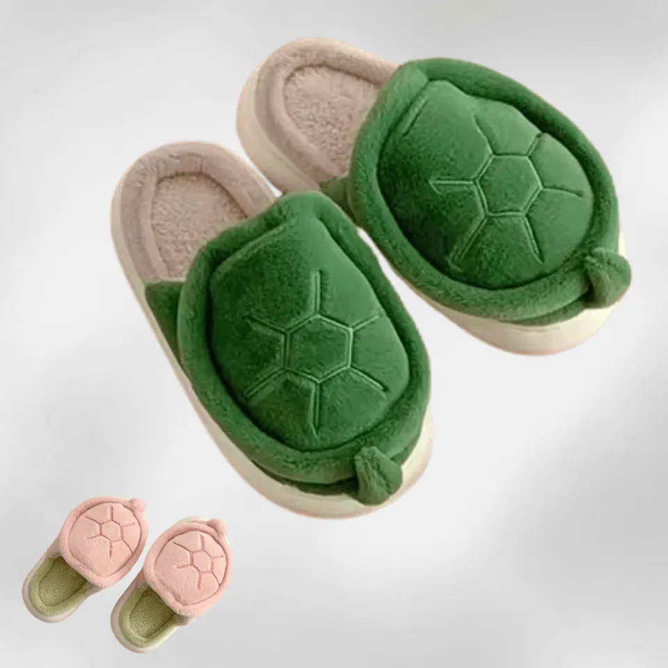 Cozy Turtle Slippers – Soft, Warm, and Adorable Indoor House Shoes