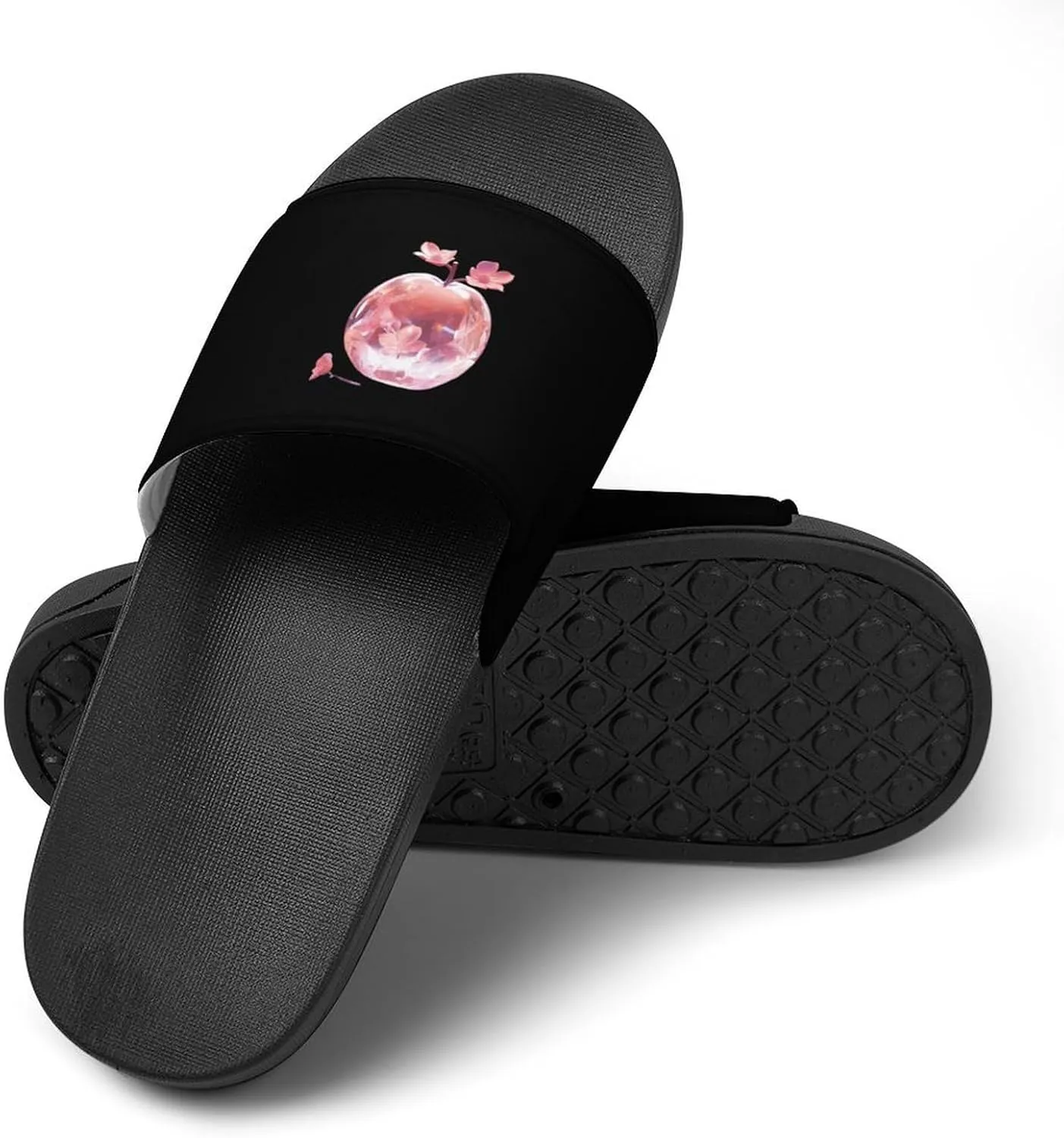 Crystal Apples PVC Home Slippers Non Slip Shower Shoes Bathroom Slippers Sandals for Women Men