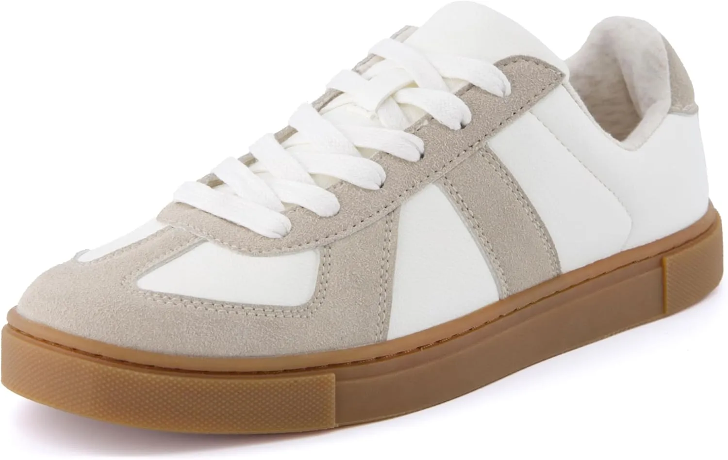 CUSHIONAIRE Women's Bailey lace up Sneaker  Comfort Foam, Wide Widths Available