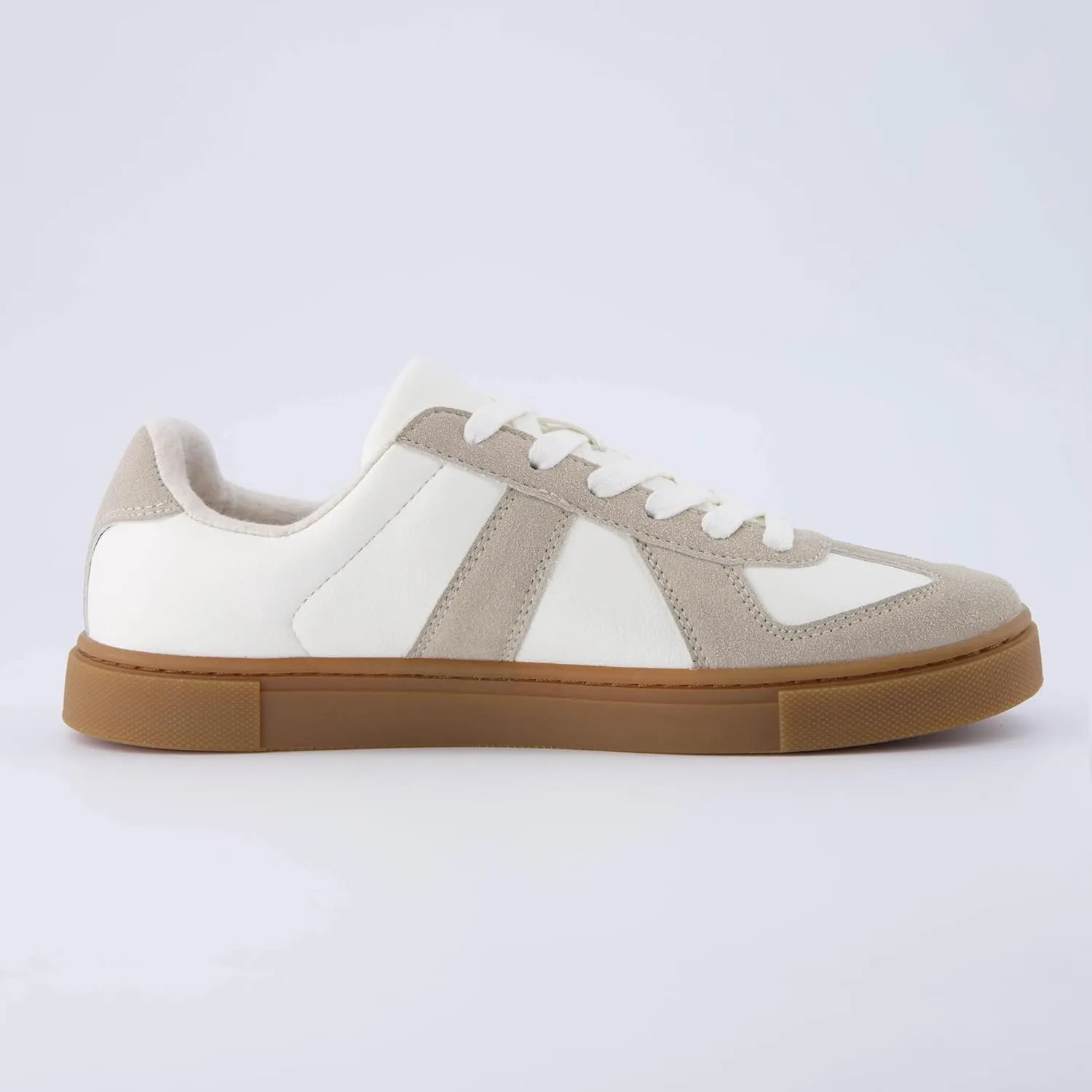 CUSHIONAIRE Women's Bailey lace up Sneaker  Comfort Foam, Wide Widths Available