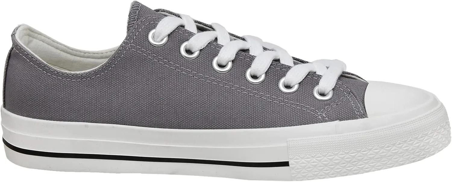 CUSHIONAIRE Women's Vina Low top Canvas Sneaker  Memory Foam