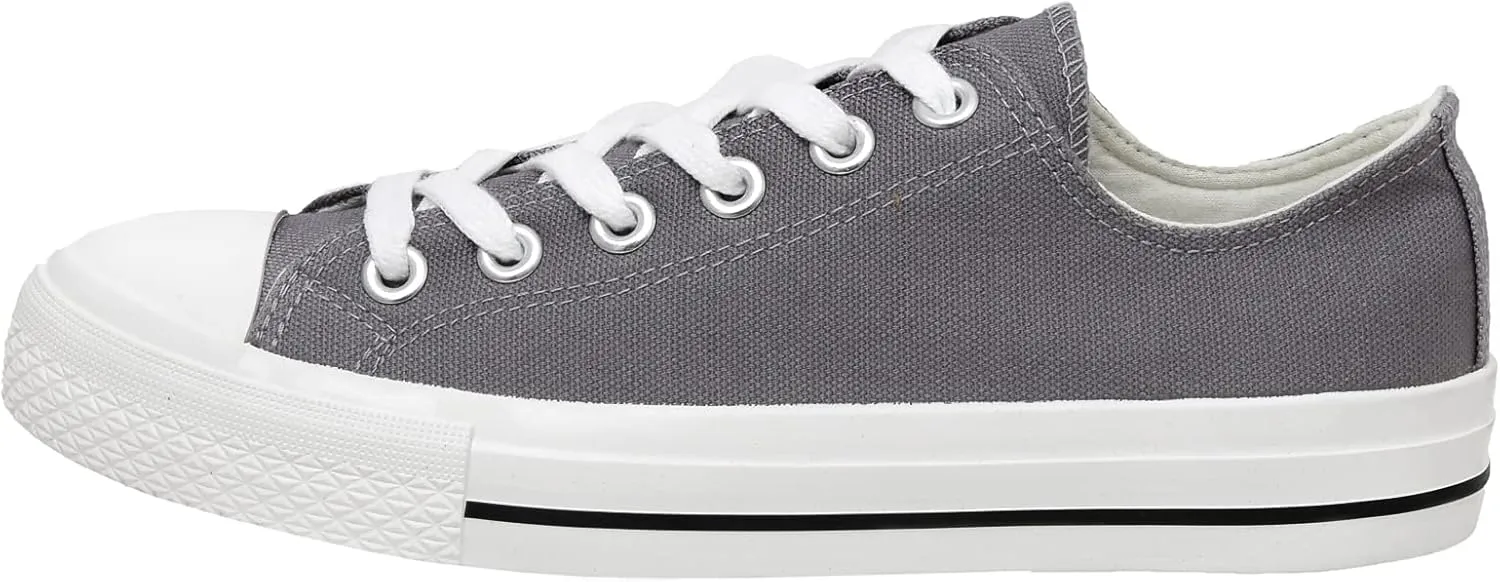 CUSHIONAIRE Women's Vina Low top Canvas Sneaker  Memory Foam