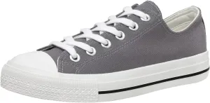 CUSHIONAIRE Women's Vina Low top Canvas Sneaker  Memory Foam