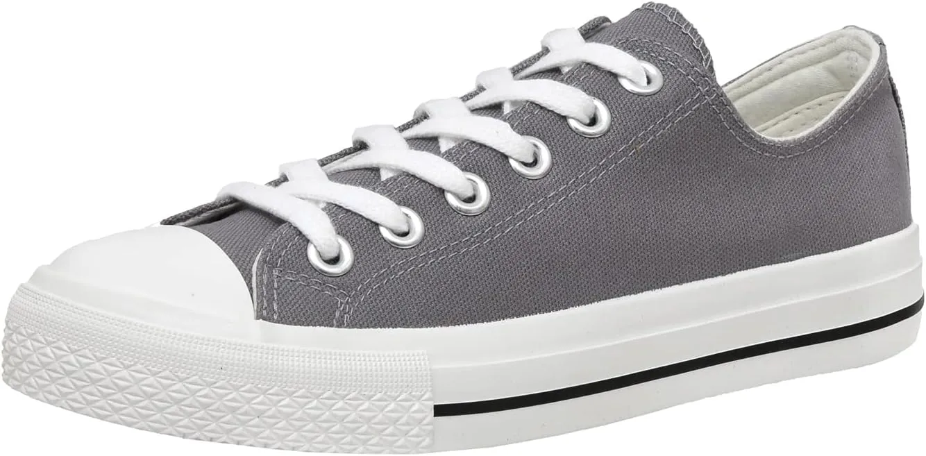 CUSHIONAIRE Women's Vina Low top Canvas Sneaker  Memory Foam