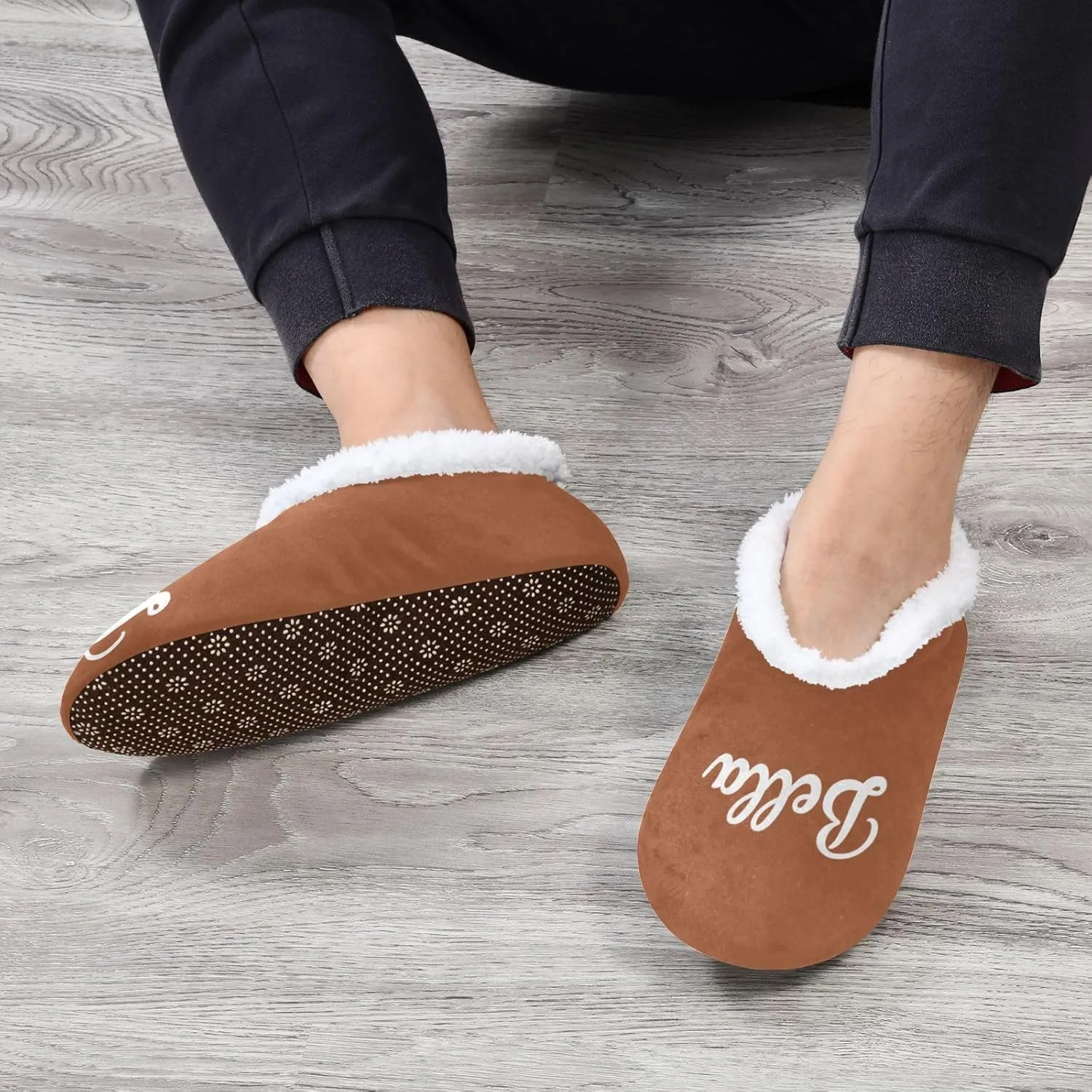 Custom House Slippers for Women Men Personalized Non-Slip Soft Sole Slippers