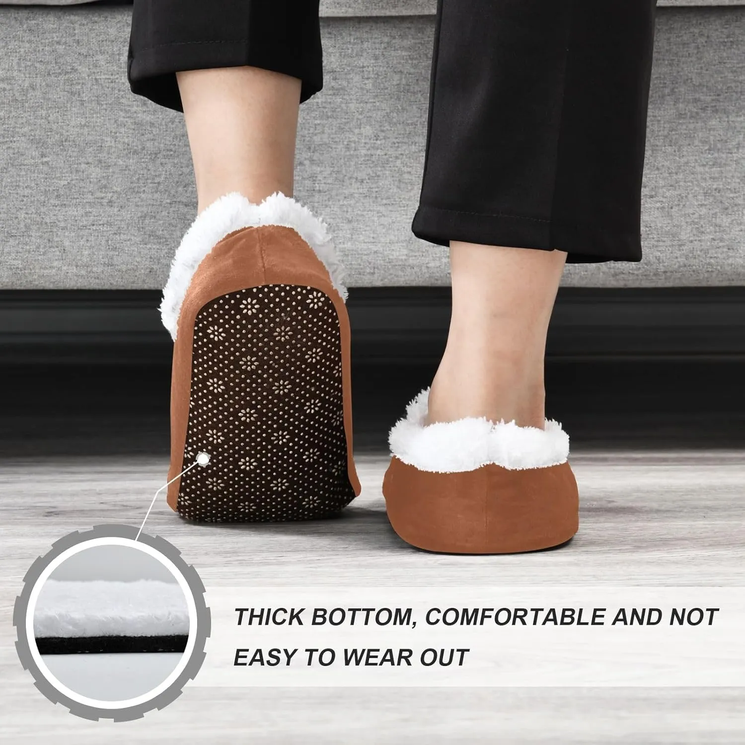 Custom House Slippers for Women Men Personalized Non-Slip Soft Sole Slippers