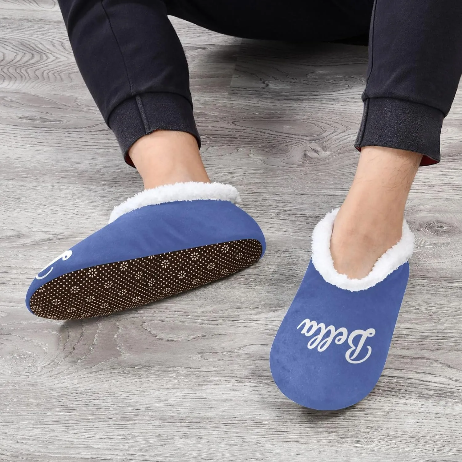 Custom House Slippers for Women Men Personalized Non-Slip Soft Sole Slippers