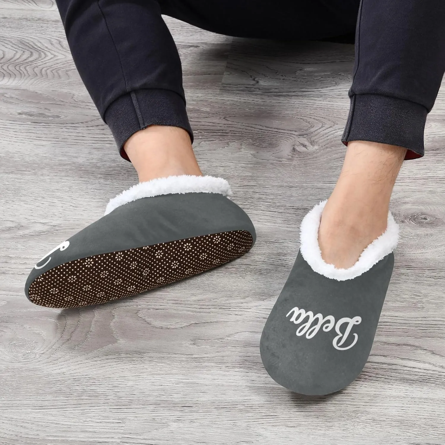 Custom House Slippers for Women Men Personalized Non-Slip Soft Sole Slippers