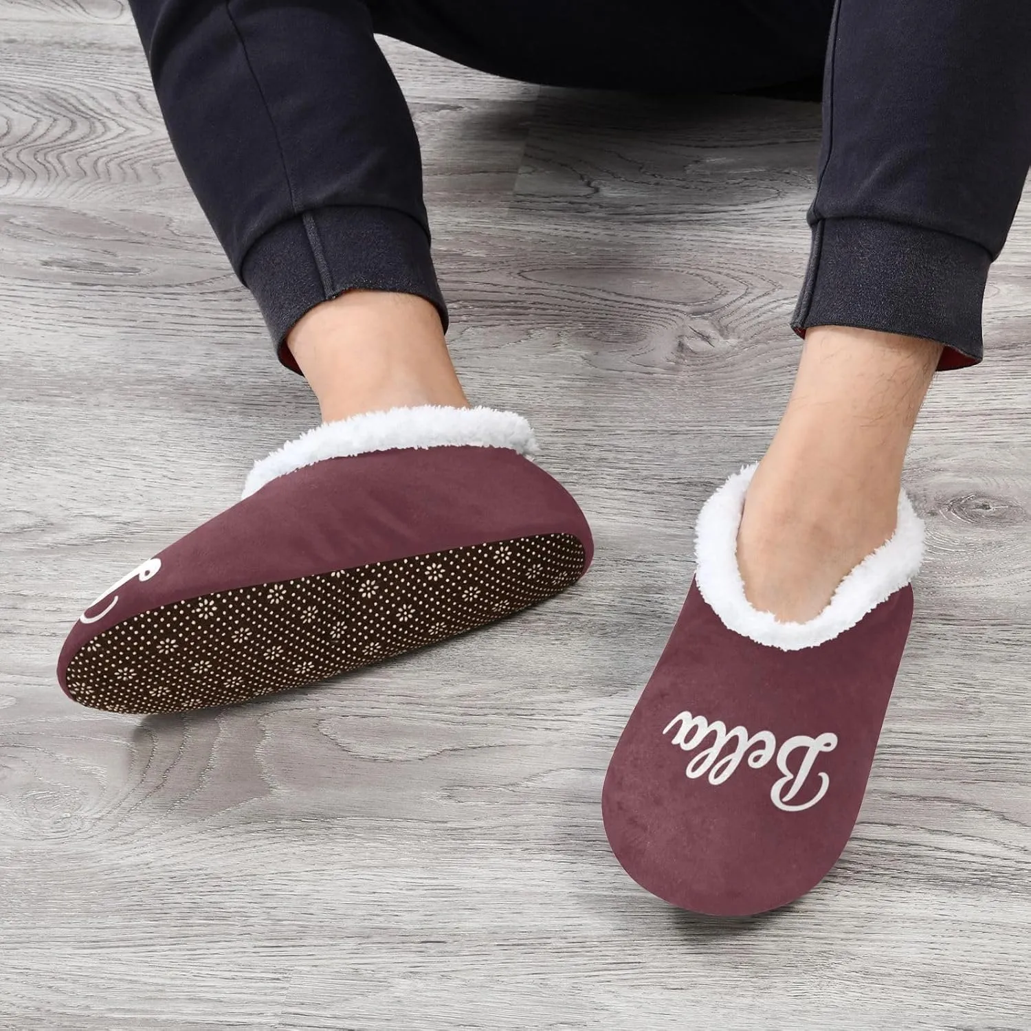 Custom House Slippers for Women Men Personalized Non-Slip Soft Sole Slippers