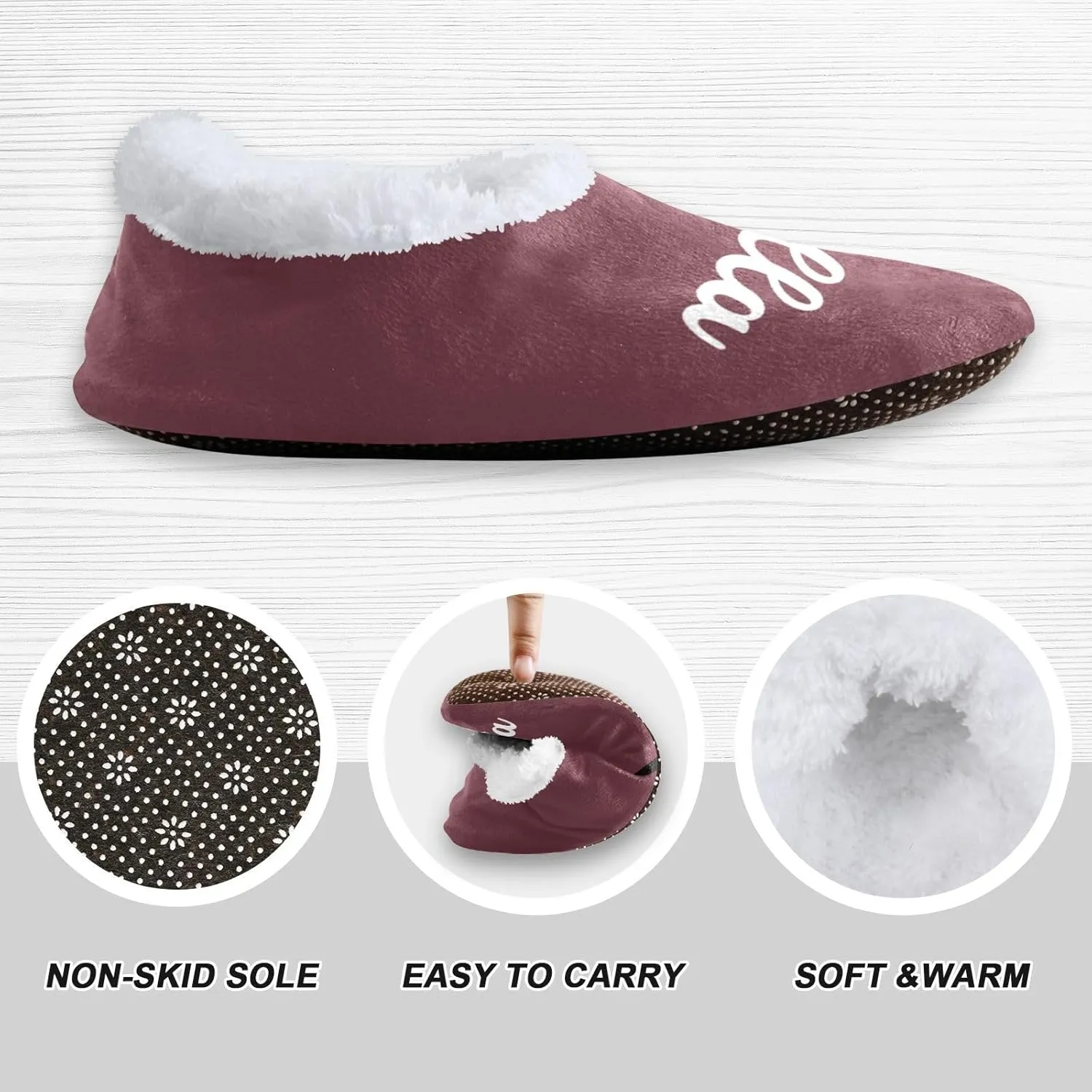 Custom House Slippers for Women Men Personalized Non-Slip Soft Sole Slippers