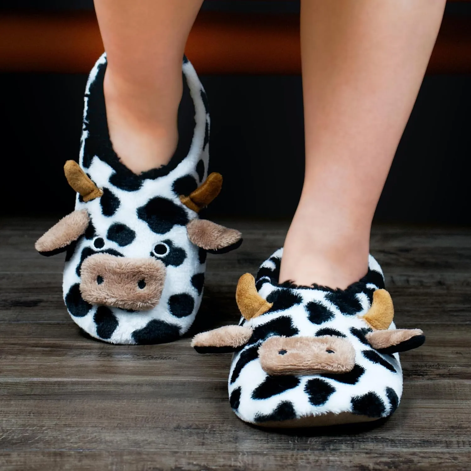 Cute Animal Slippers for Kids Girls Women, Fuzzy House Socks with Soft Anti-Skid Soles - Unique Gifts for Mom and Animal Lovers!