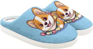 Cute Home Slippers for Girls, Printed Kids House Slippers for Boys, Non Slip Scuff Slippers for Indoor Outdoor
