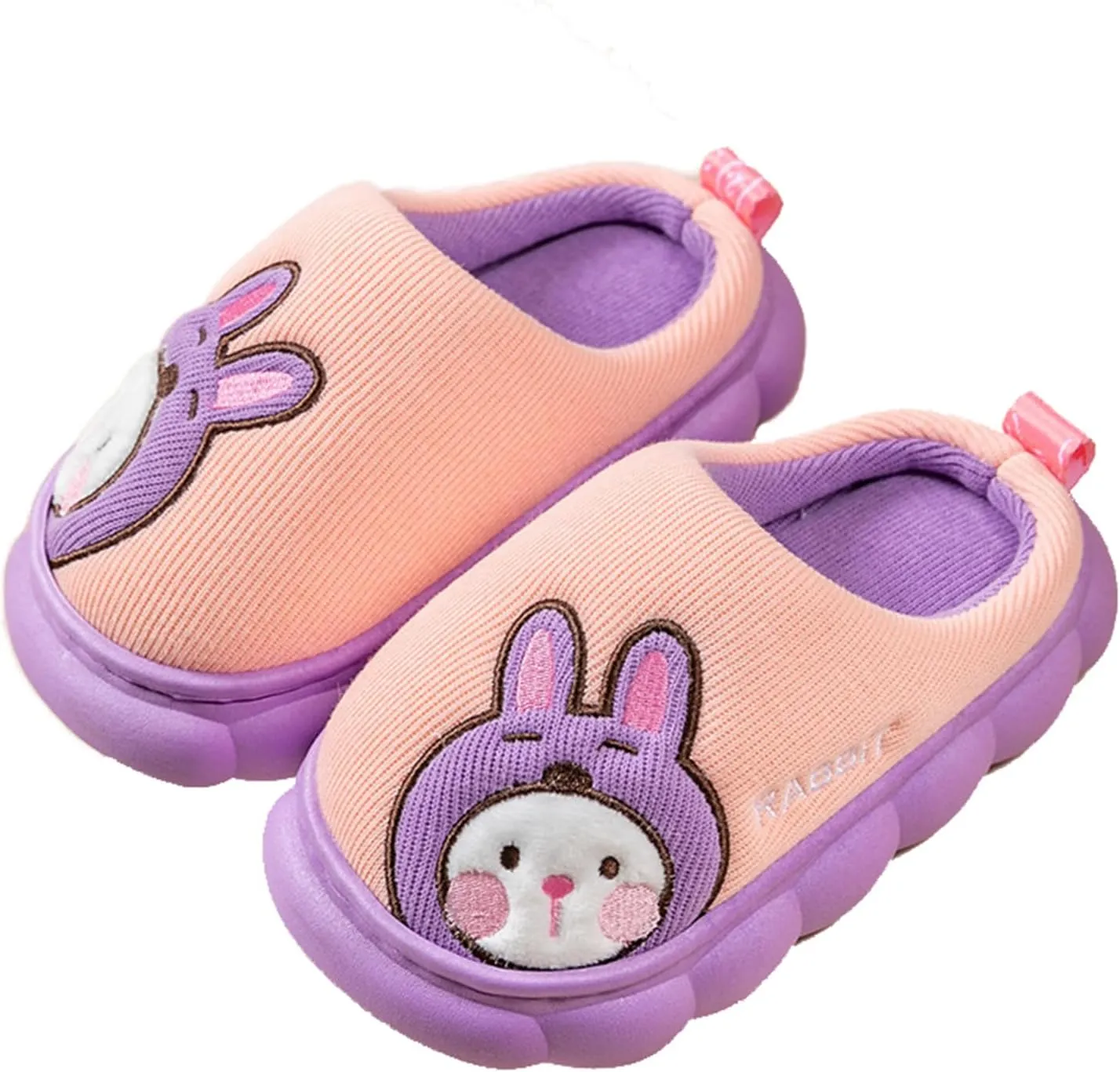 Cute House Slippers for Winter : Boys Girls Warm Cozy Cartoon Animal Slippers for Home Kids Cotton Dinosaur Slip on Memory Foam Non-Slip Indoor Shoes
